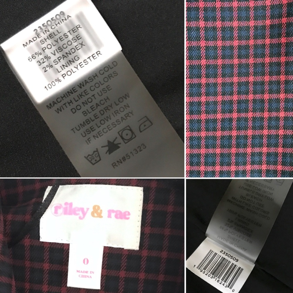 Riley & Rae Reid Mini-Checkered Blazer - Picture 9 of 13